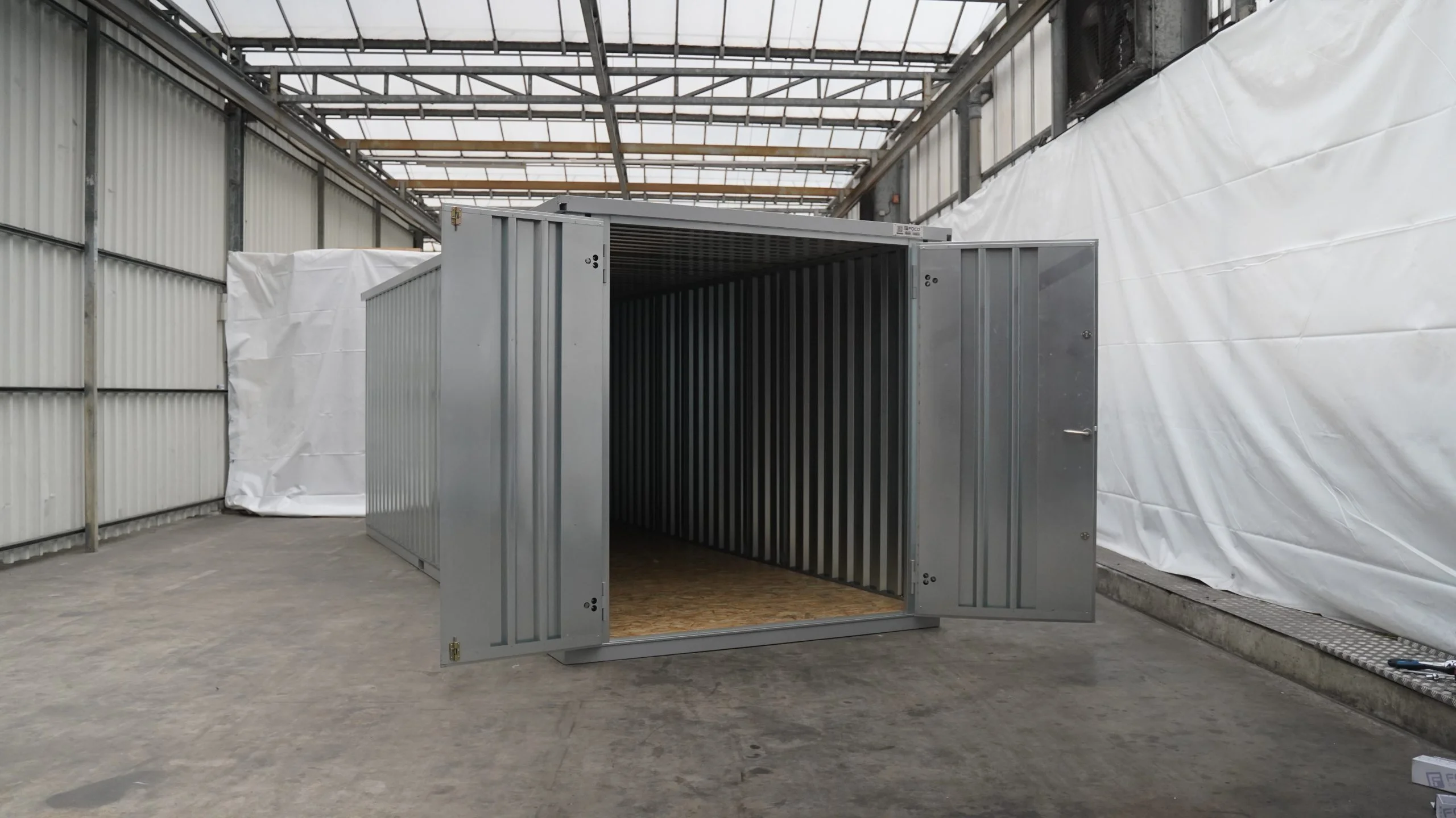 Contenedor desmontable de 6 x 2 m – Doble puerta en el lado corto - Imagen 3
