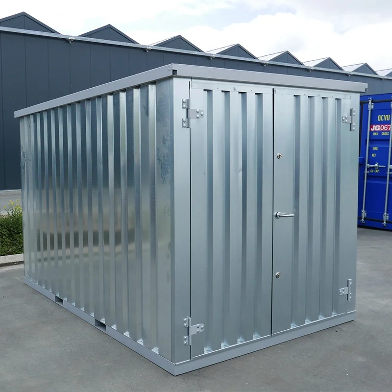 Contenedor desmontable de 4 x 2 m – Puerta doble de 2 m - Galvanizado - Imagen 2