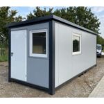 CONTENEDOR DE OFICINA 6,00 X 2,40 M CON INODORO DUCHA Y COCINA