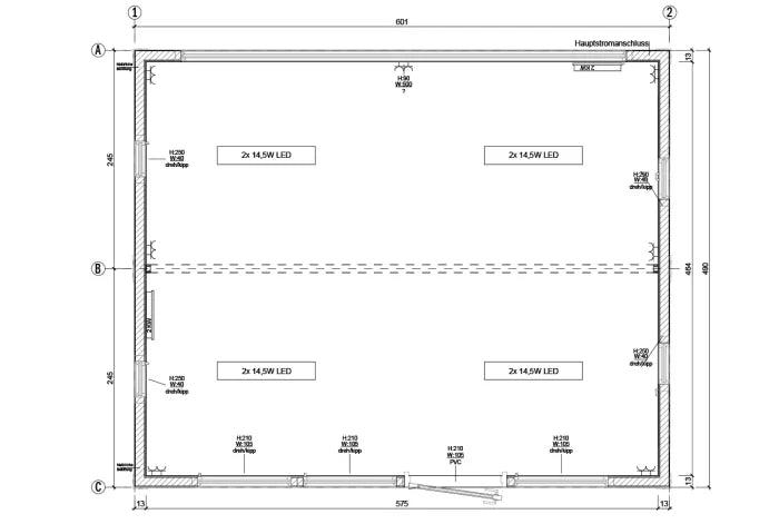 CONTENEDOR DE OFICINA DOBLE B2-NL (29,4M²) - Imagen 2